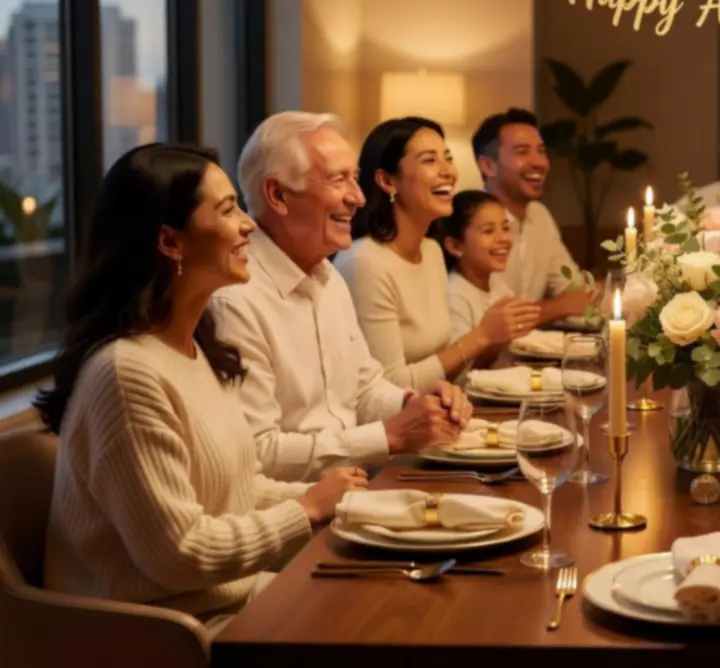 Klimatycznie przygotowany stół na kameralną uroczystość prywatną